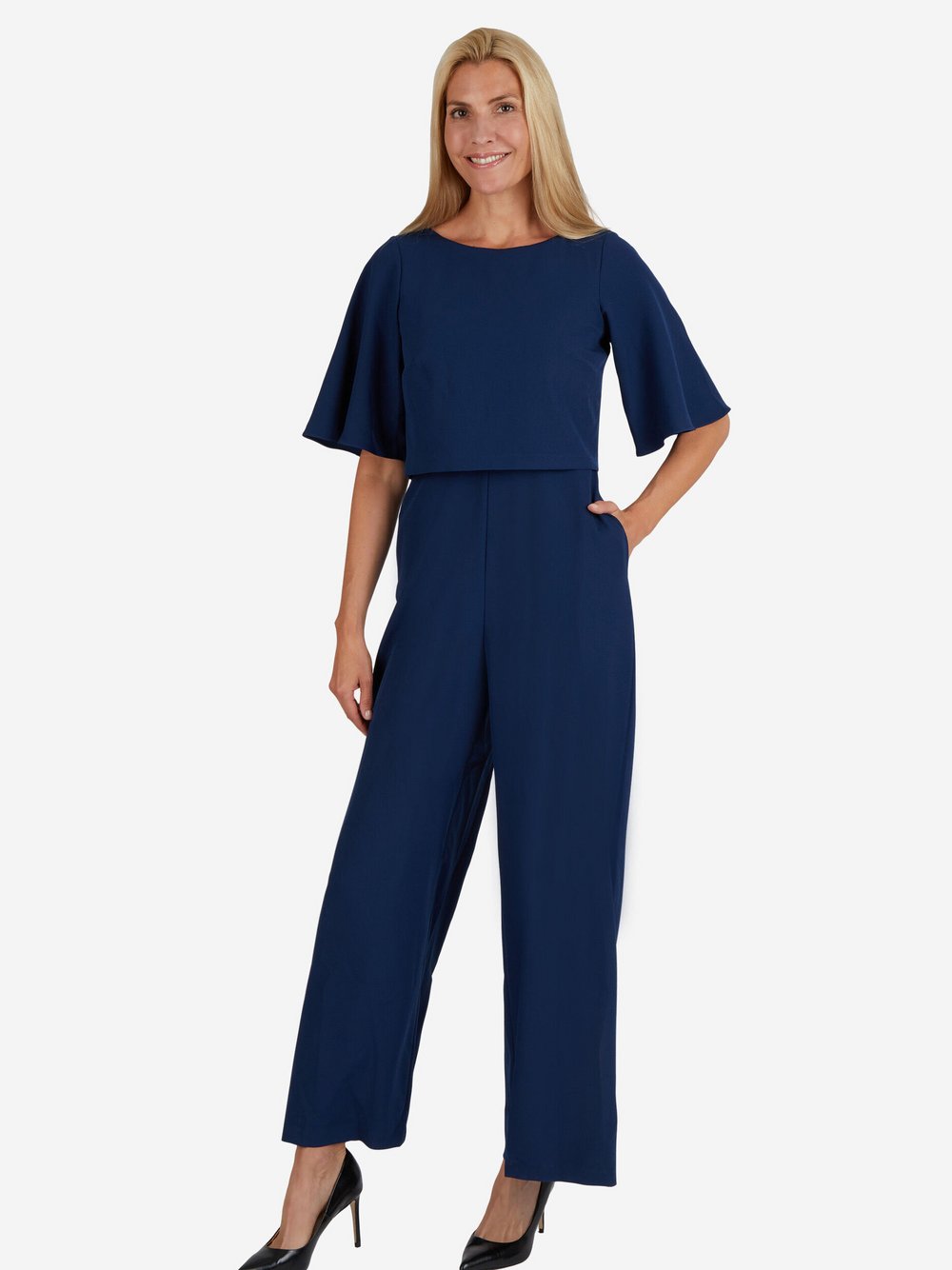 Thumbnail - Kleo Satin-Jumpsuit Damen blau, 40