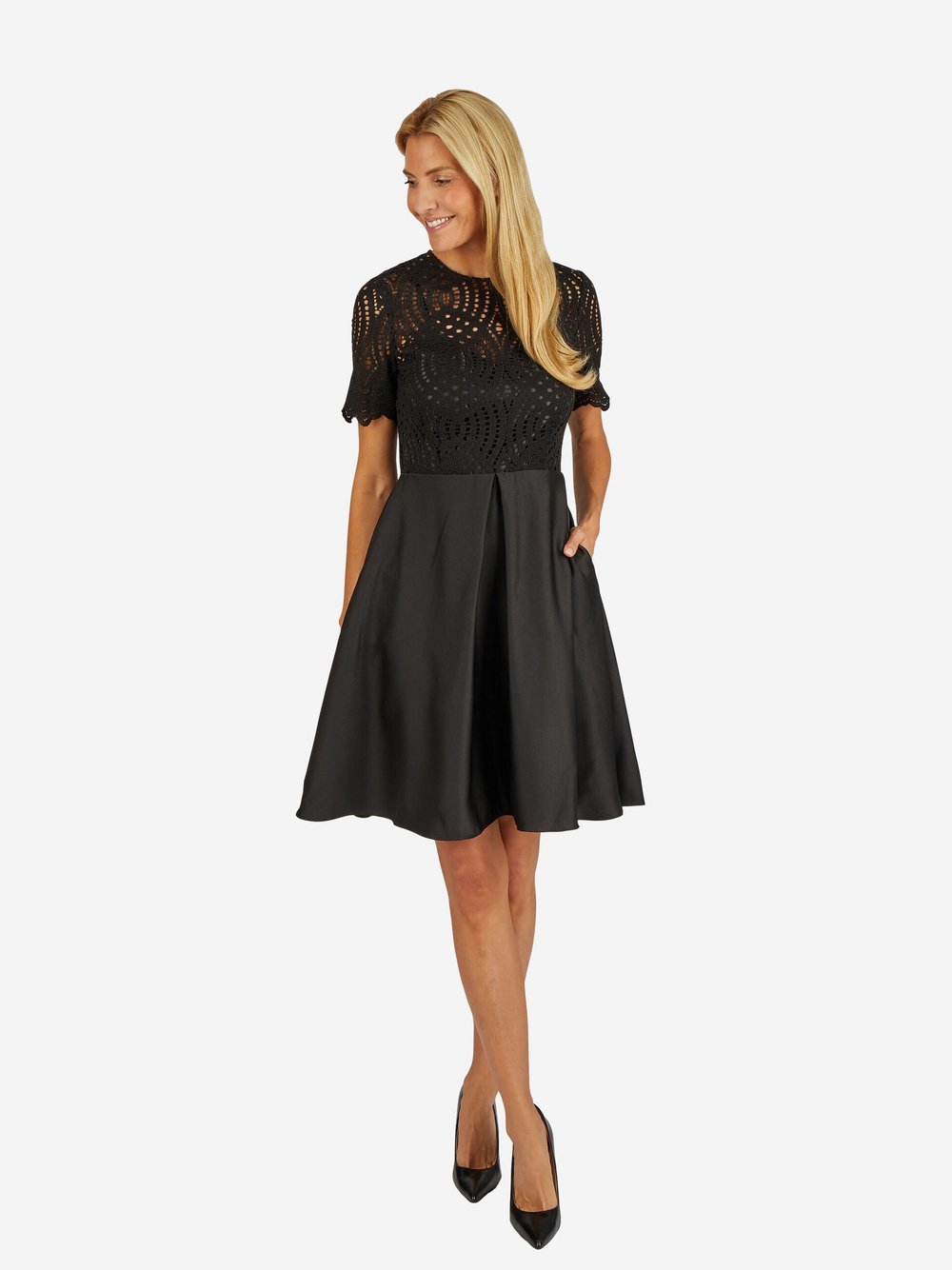 Kleo Cocktailkleid Damen schwarz, 36