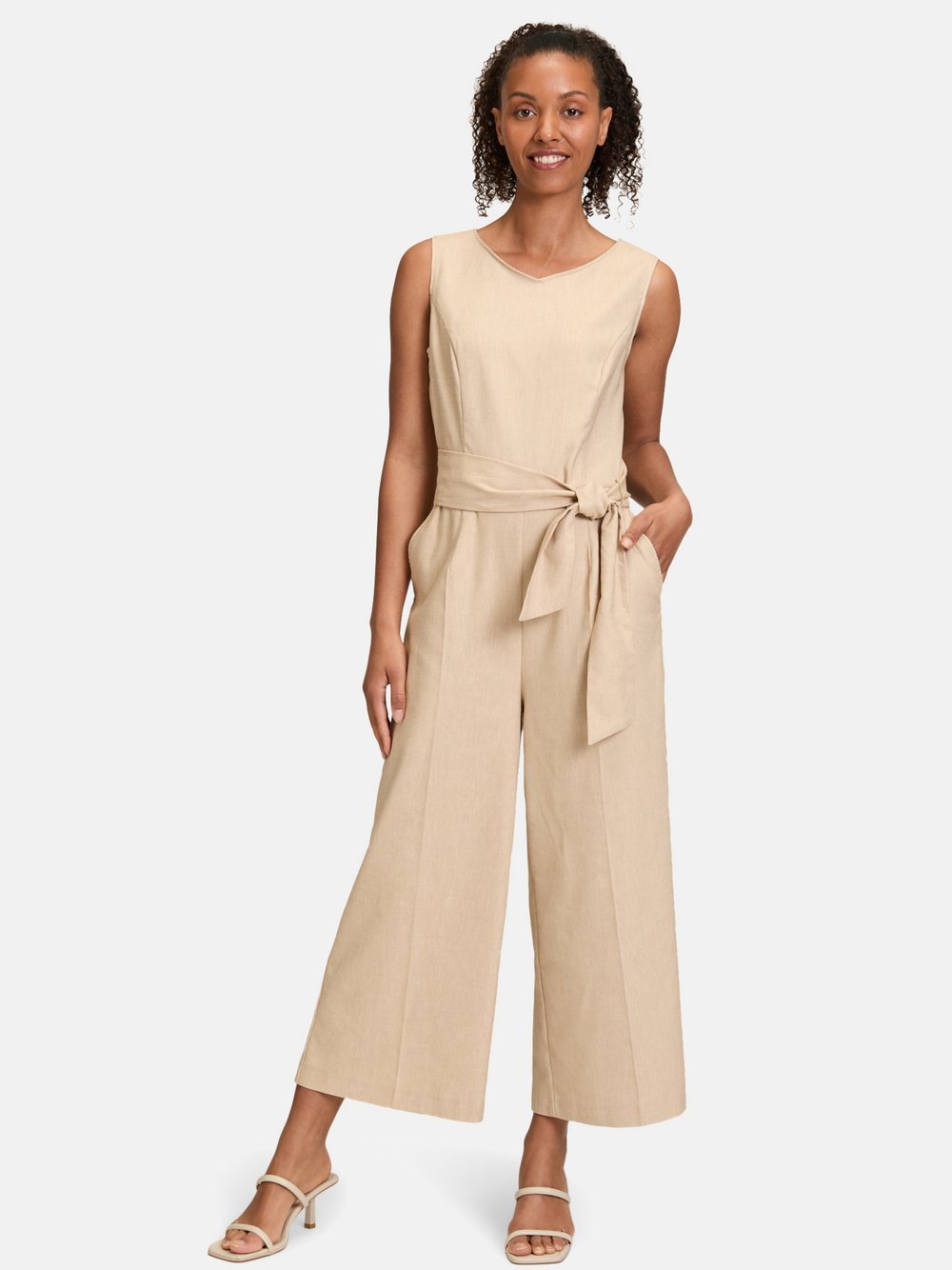 Betty Barclay Jumpsuit Damen Baumwolle beige, 36