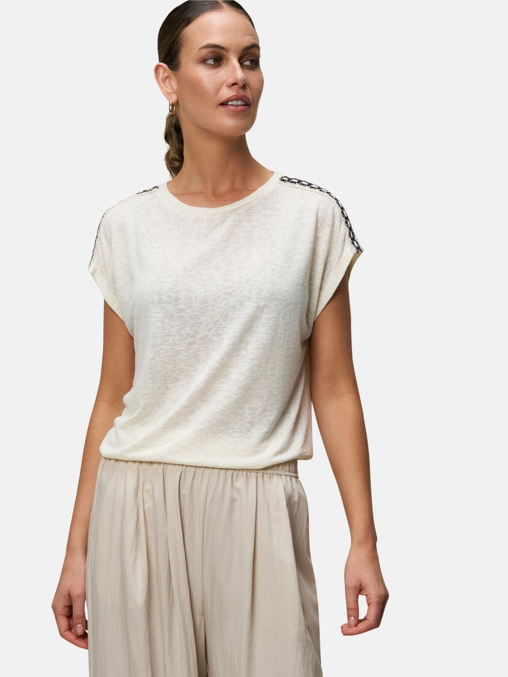 zero Shirt Damen Viskose weiß, 34