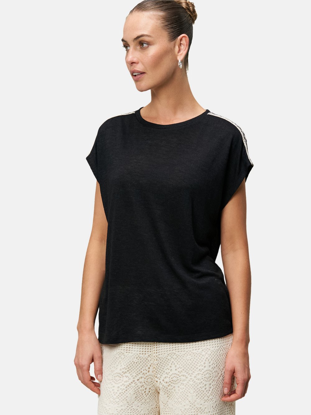 zero Shirt Damen Viskose schwarz, 38