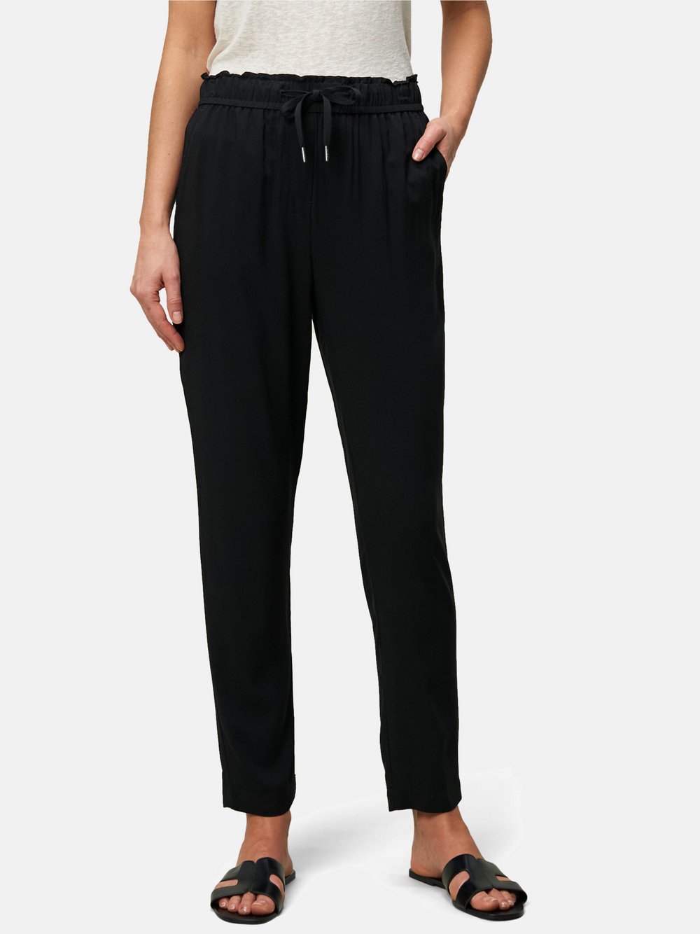 zero Schlupfhose Damen Viskose schwarz, 44