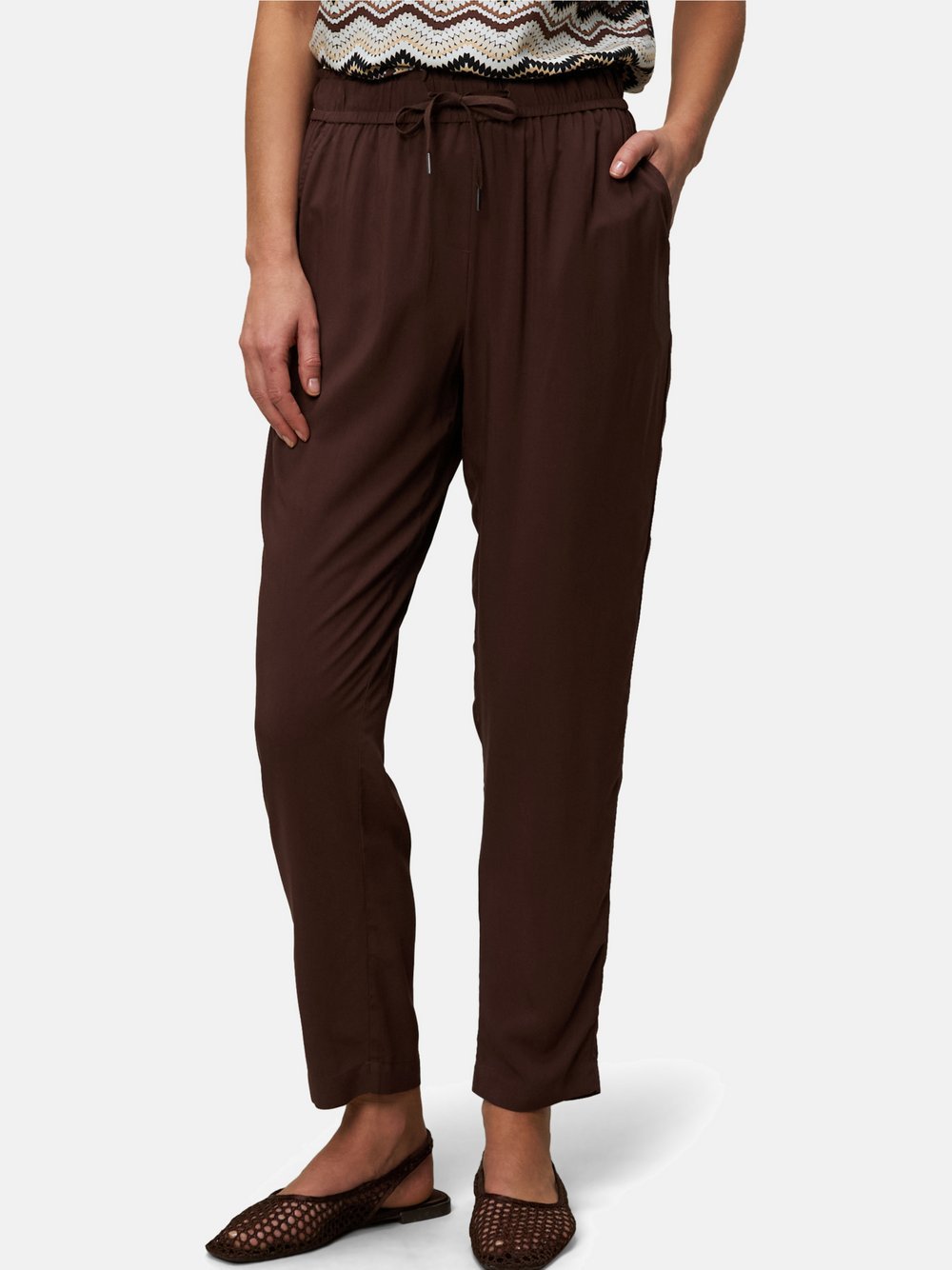 zero Schlupfhose Damen Viskose braun, 42