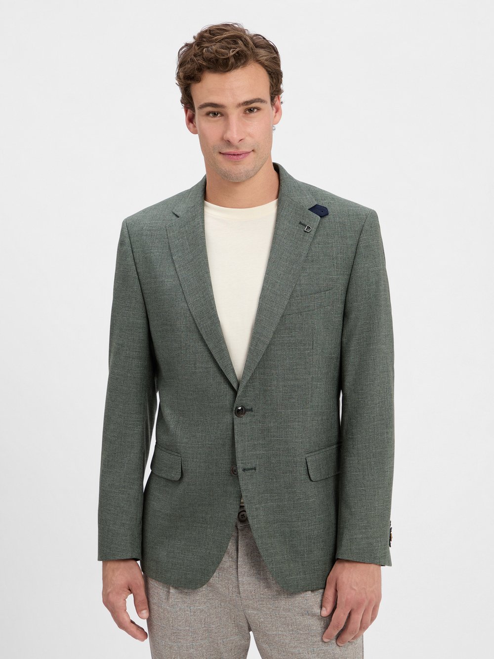 Digel Sakko Herren Modern Fit grün meliert, 29