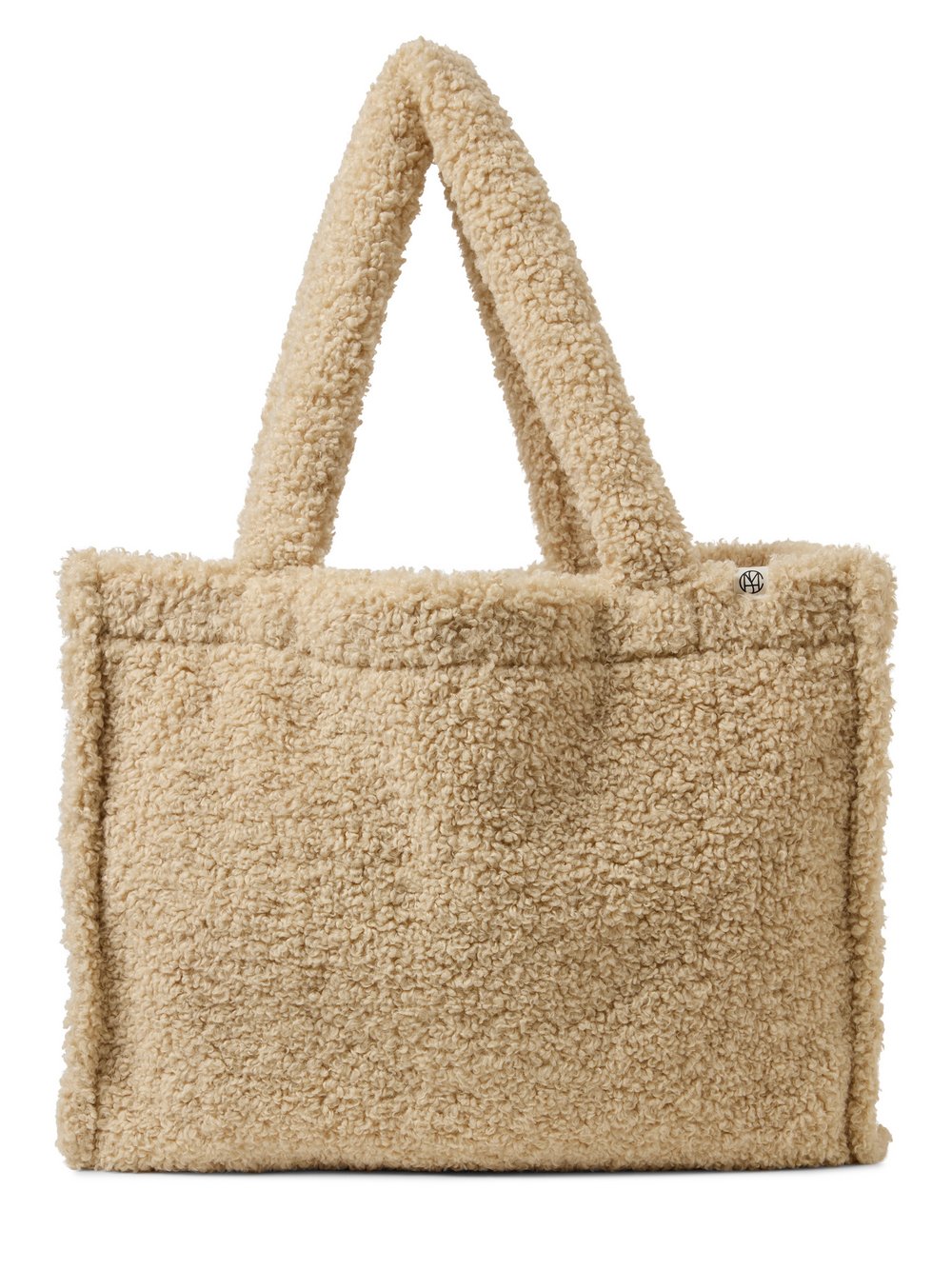 Msch Copenhagen Teddyfell-Shopper Damen beige, ONE SIZE
