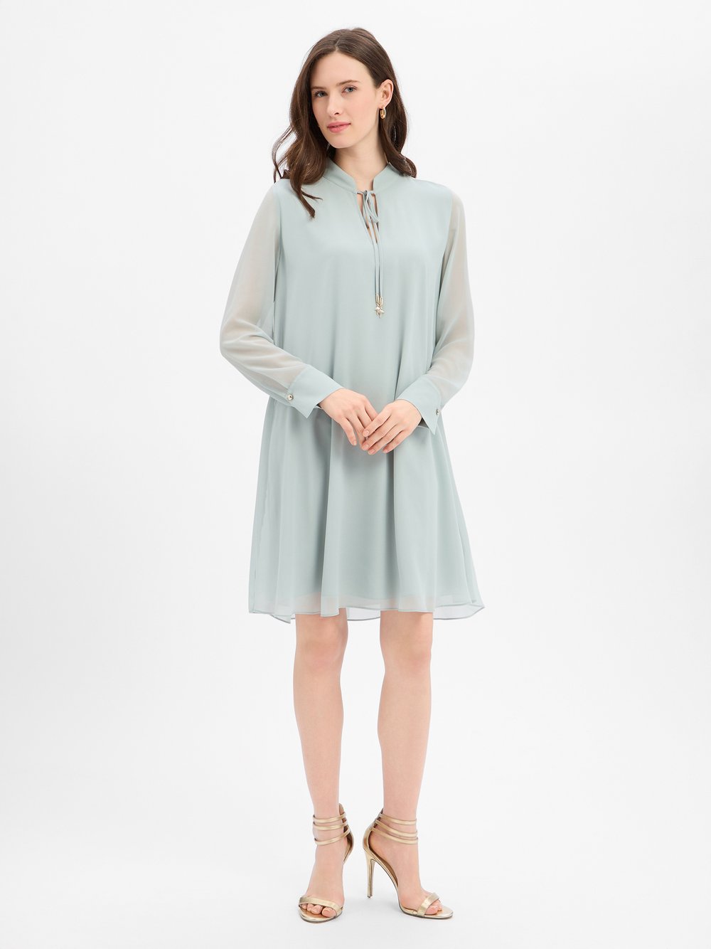 JOOP! Blusenkleid Damen Chiffon grün, 40