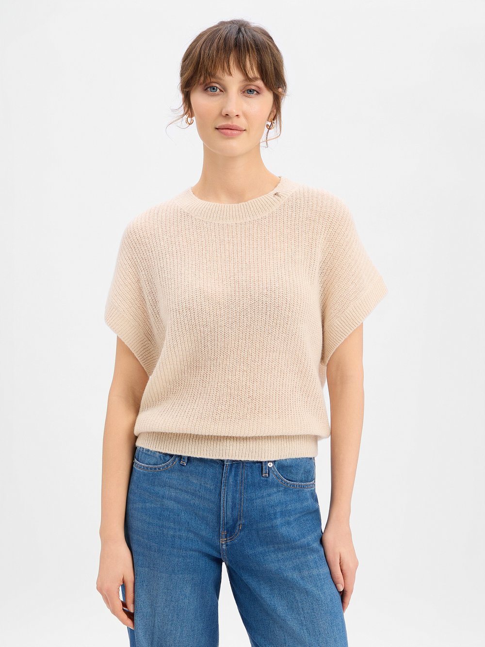 Thumbnail - JOOP! Strickshirt mit Alpaka und Wolle Damen beige, 38