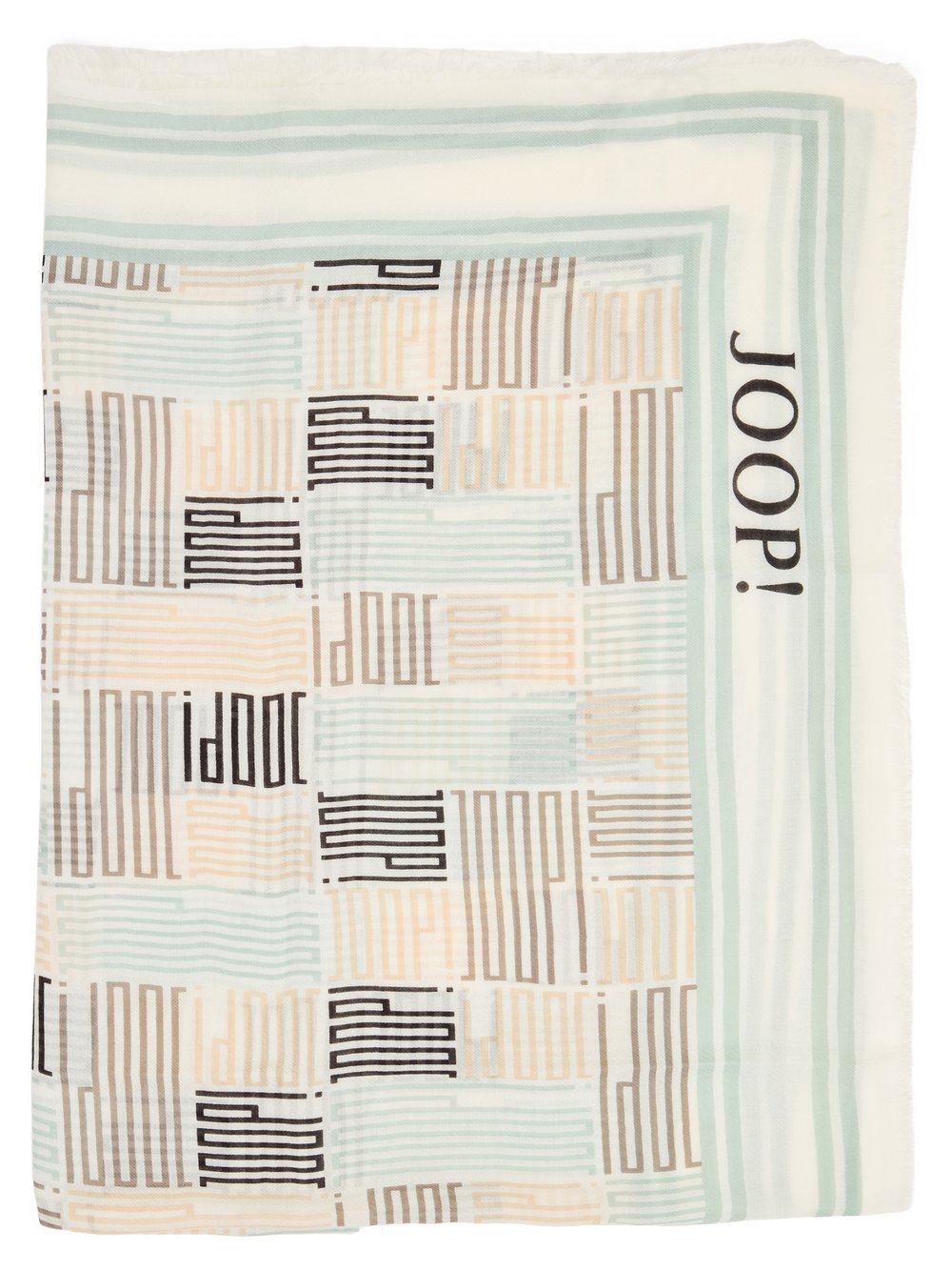 JOOP! Schal Damen Baumwolle mehrfarbig gemustert, ONE SIZE