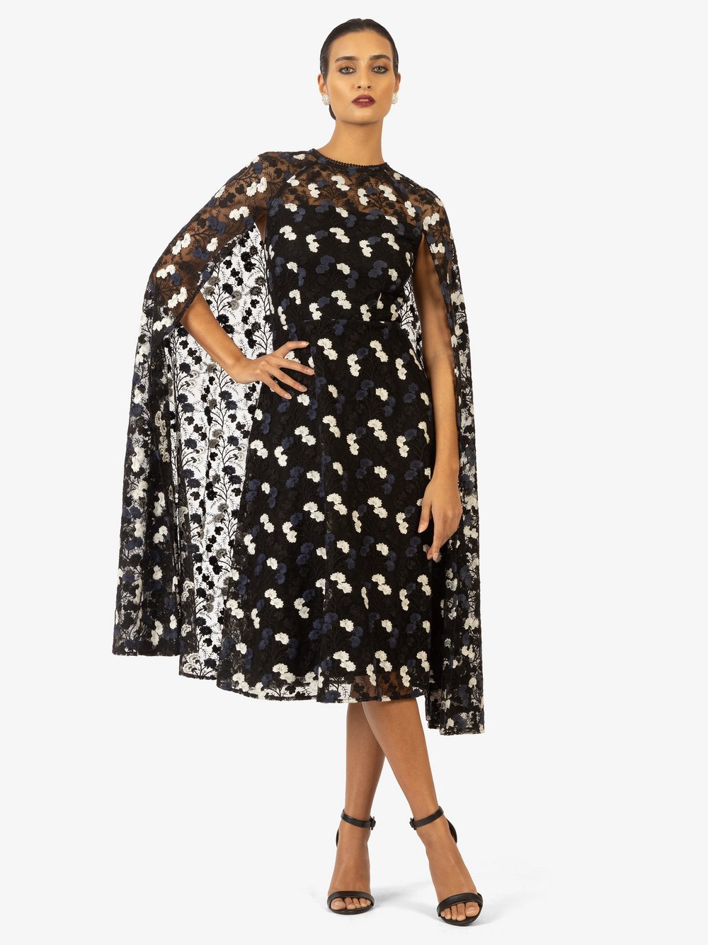 Kraimod Brautkleid Damen schwarz gemustert, 46