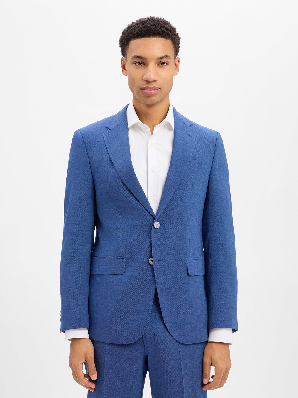 BOSS Baukasten-Sakko mit Schurwolle Herren Regular Fit blau, 50