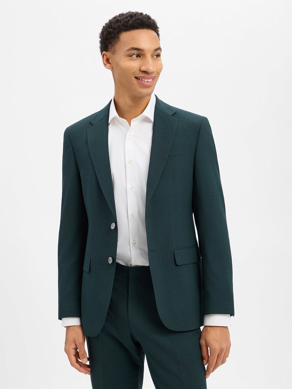 BOSS Baukasten-Sakko mit Schurwolle Herren Regular Fit grün, 106