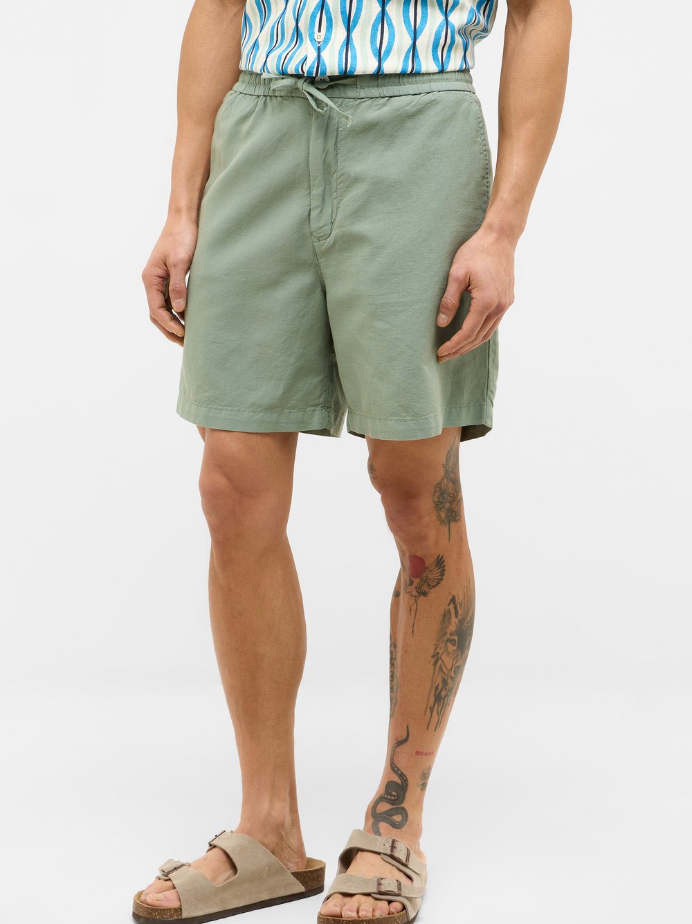 Mustang Jogginghose Herren Baumwolle grün, 33