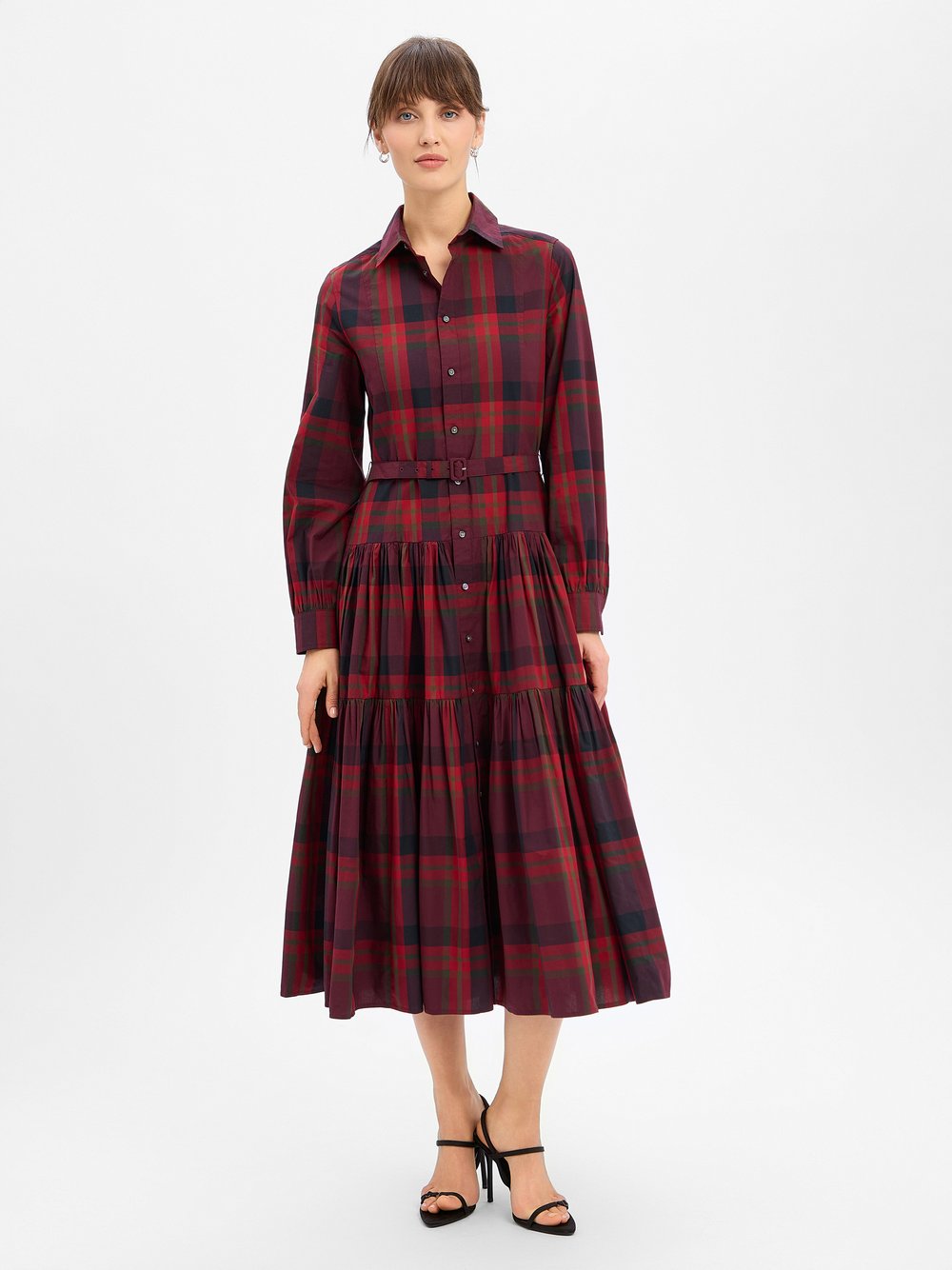 Polo Ralph Lauren Kleid - Damen Baumwolle mehrfarbig kariert, 34