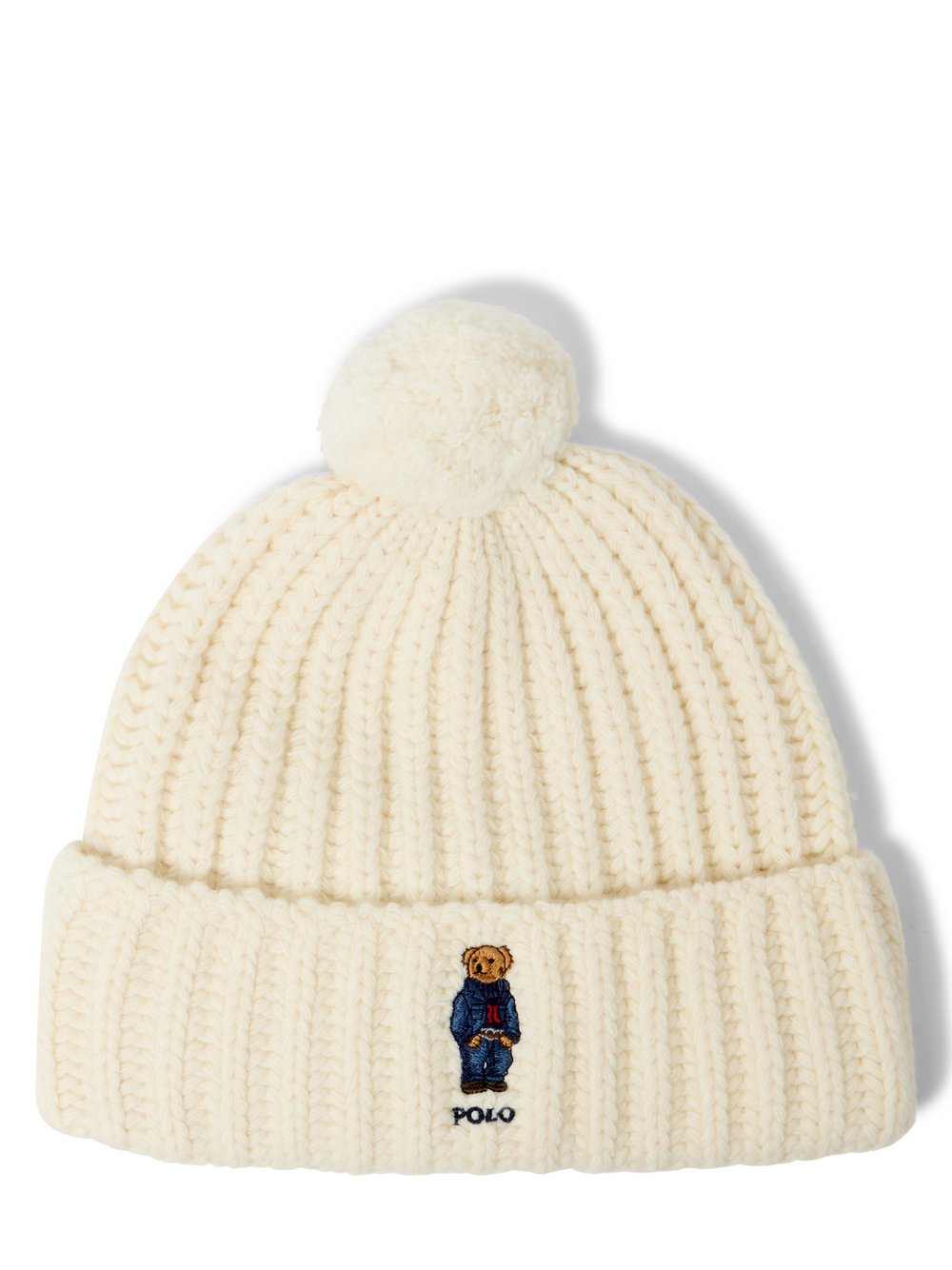 Polo Ralph Lauren Wollmütze Damen Wolle weiß, ONE SIZE