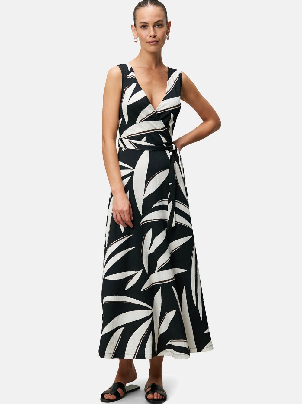 zero Jerseykleid Damen schwarz gemustert, 42