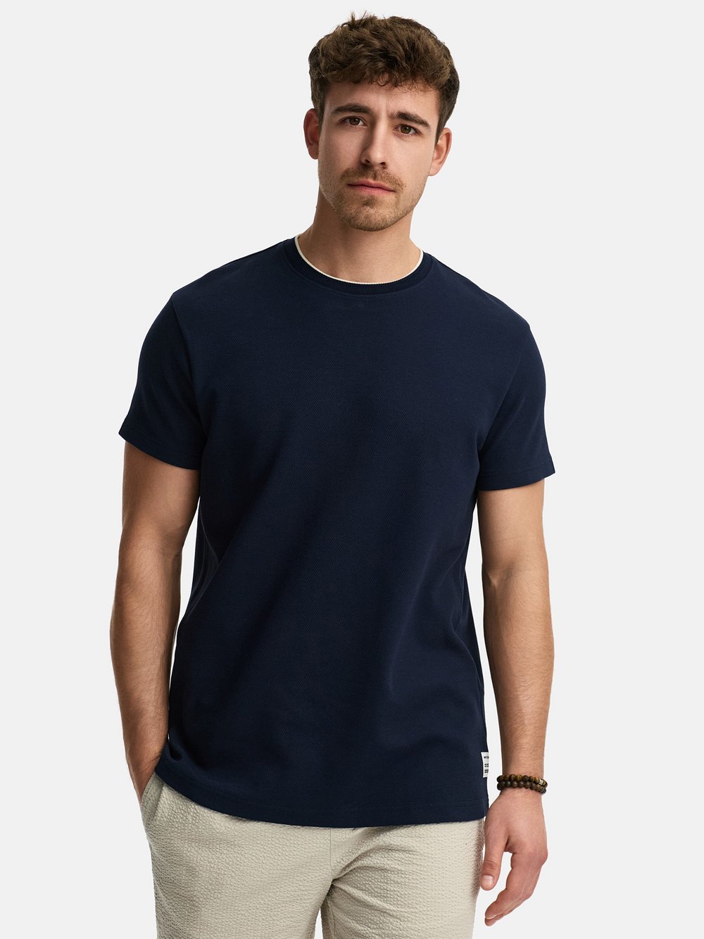 Indicode T-Shirt Herren Baumwolle blau, S