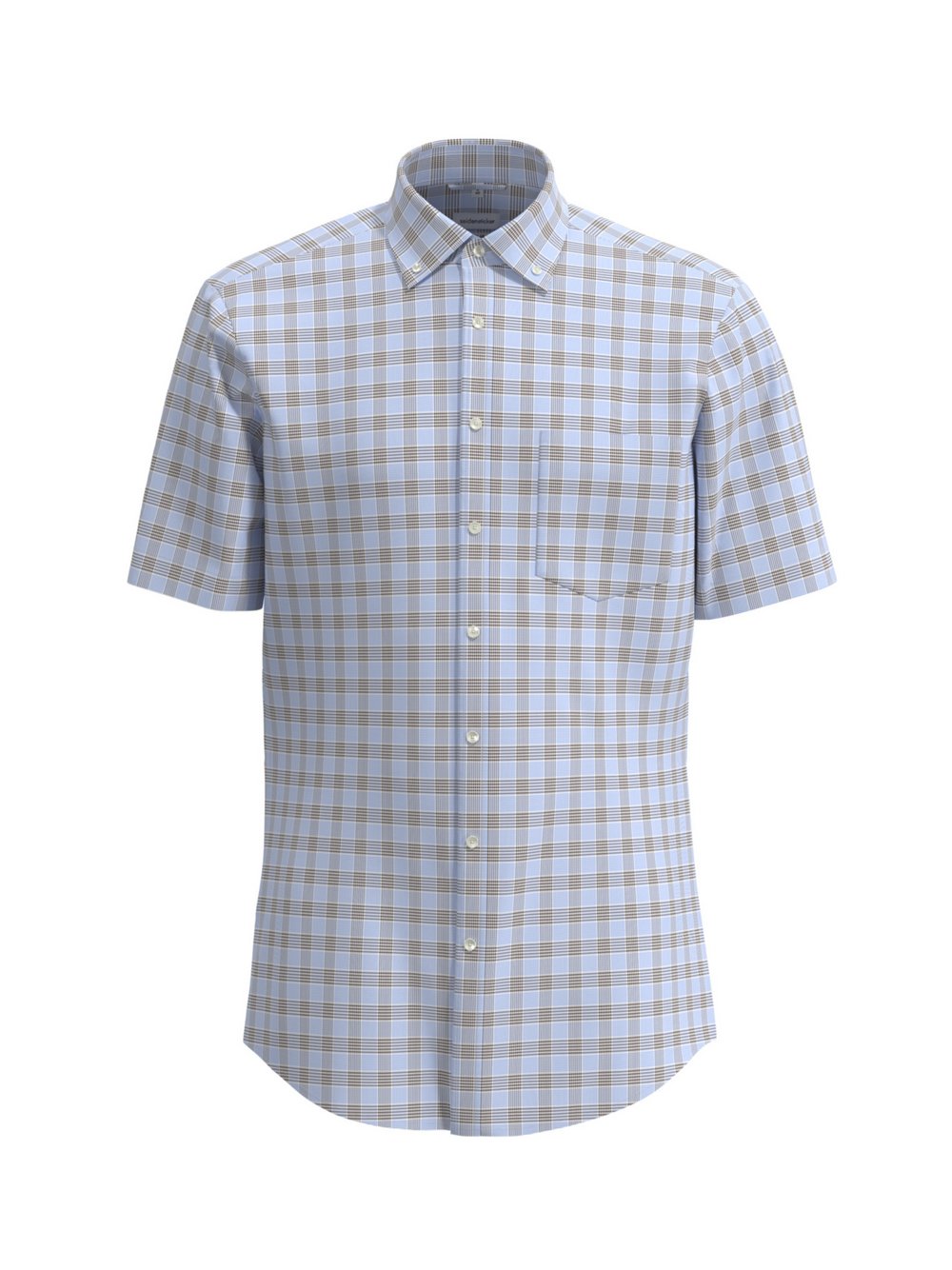 Thumbnail - Seidensticker Business Hemd Herren Regular Fit Baumwolle braun kariert, 40