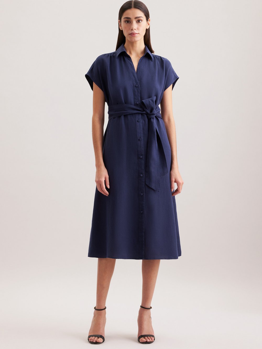 Seidensticker Kleid Damen Leinen blau, 42