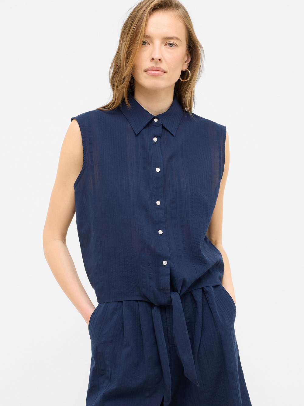 Mustang Bluse Damen Baumwolle blau, 44