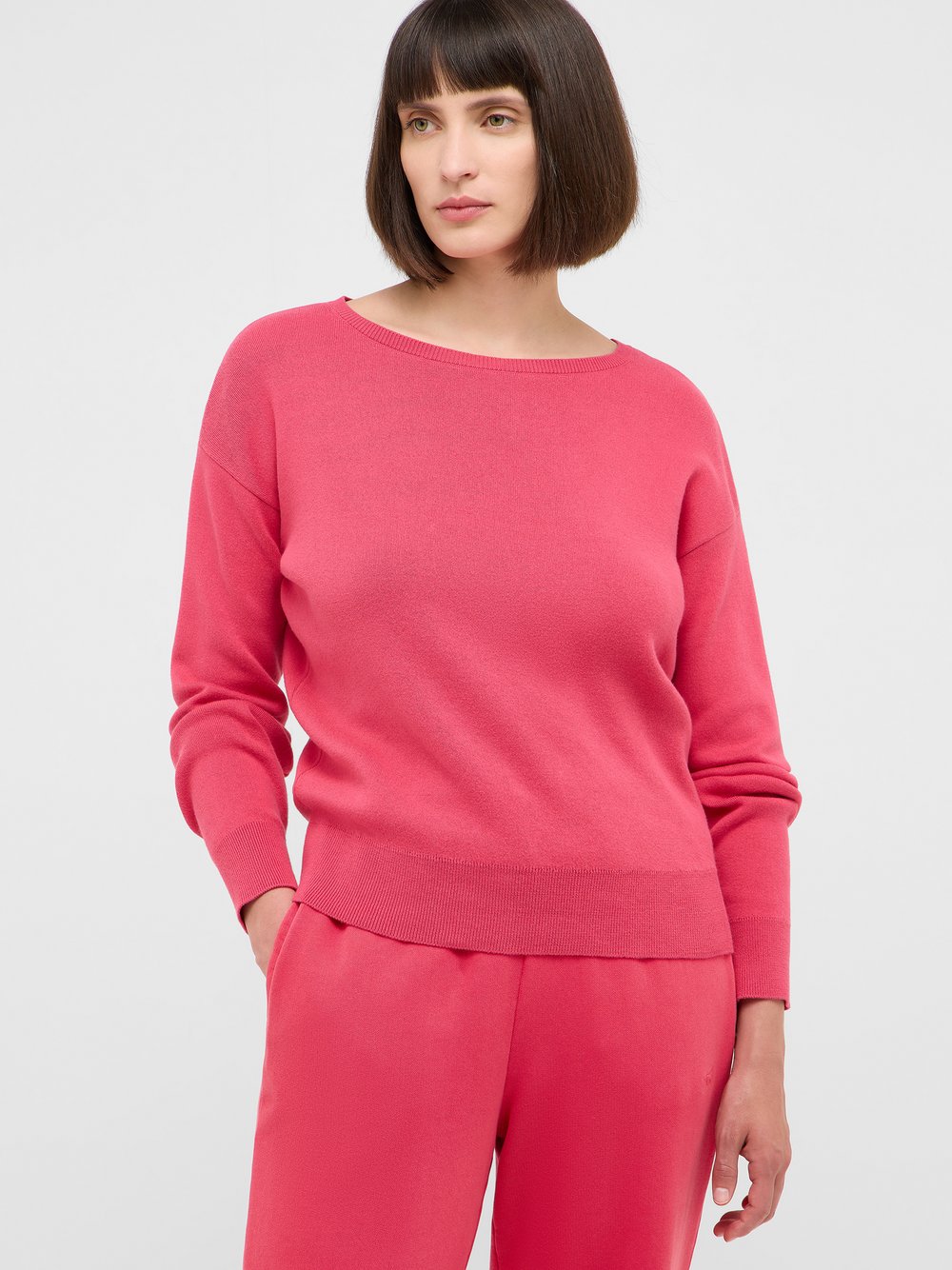 Thumbnail - Mustang Strickpullover Damen Baumwolle pink, XL