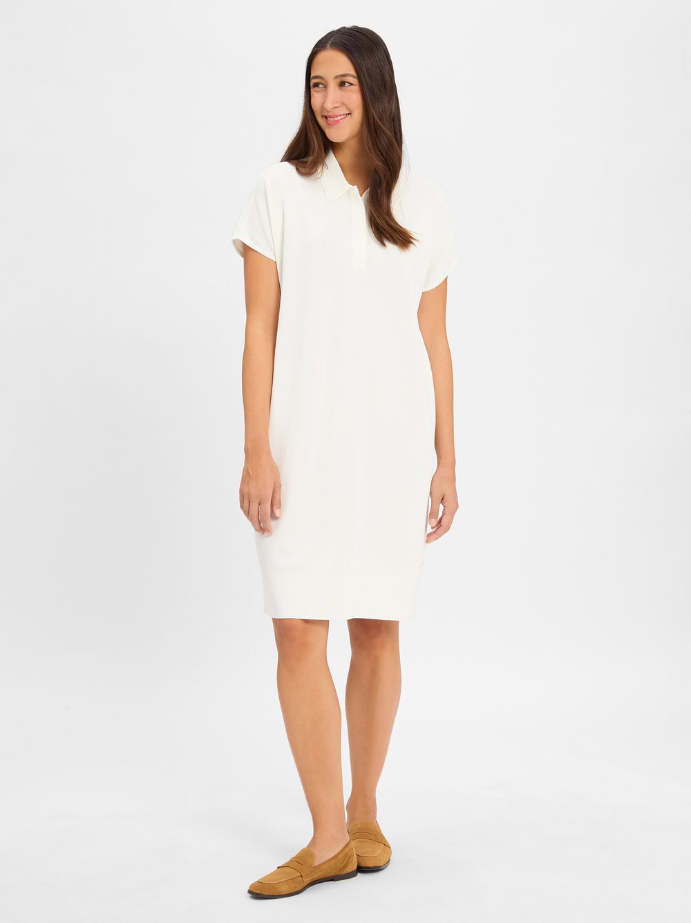 Fynch-Hatton Strickkleid Damen Viskose weiß, XXL