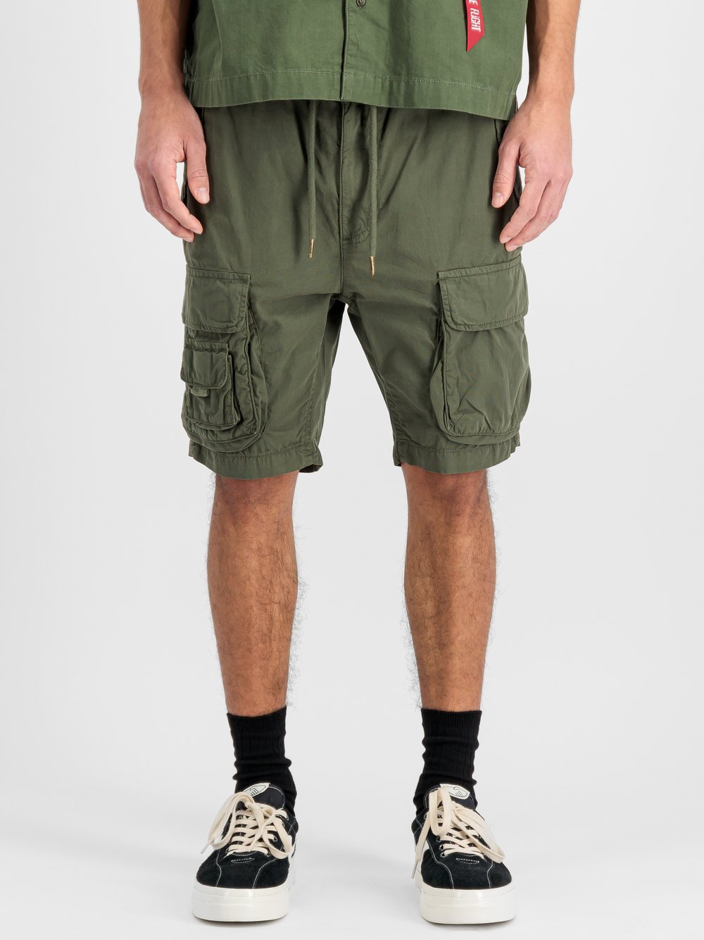 Alpha Industries Kurze Hose Herren Baumwolle grün, 31