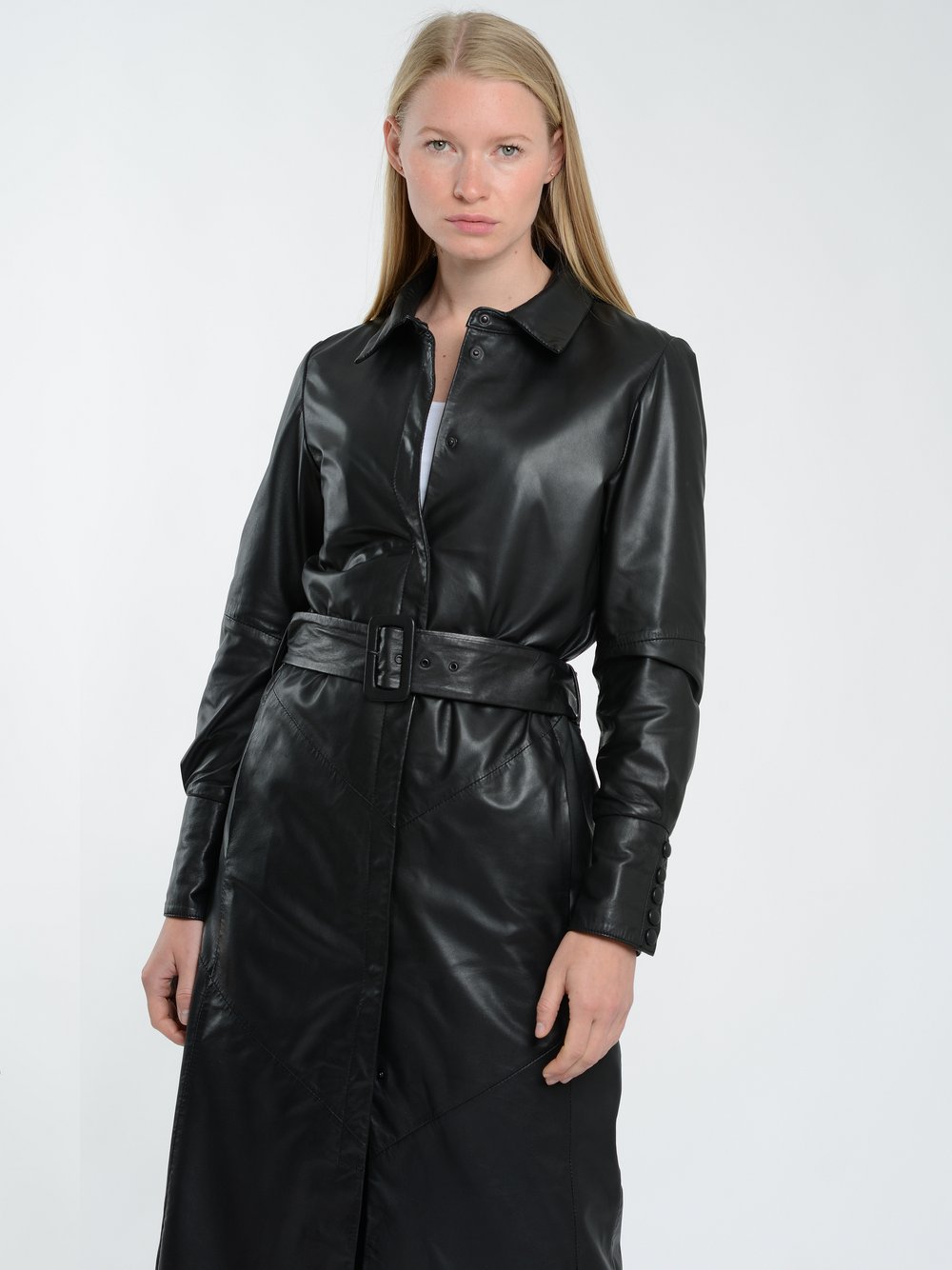 Maze Ledermantel Damen schwarz, S