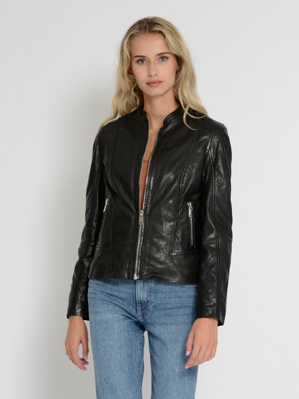 Thumbnail - Mustang Lederjacke Damen schwarz, L