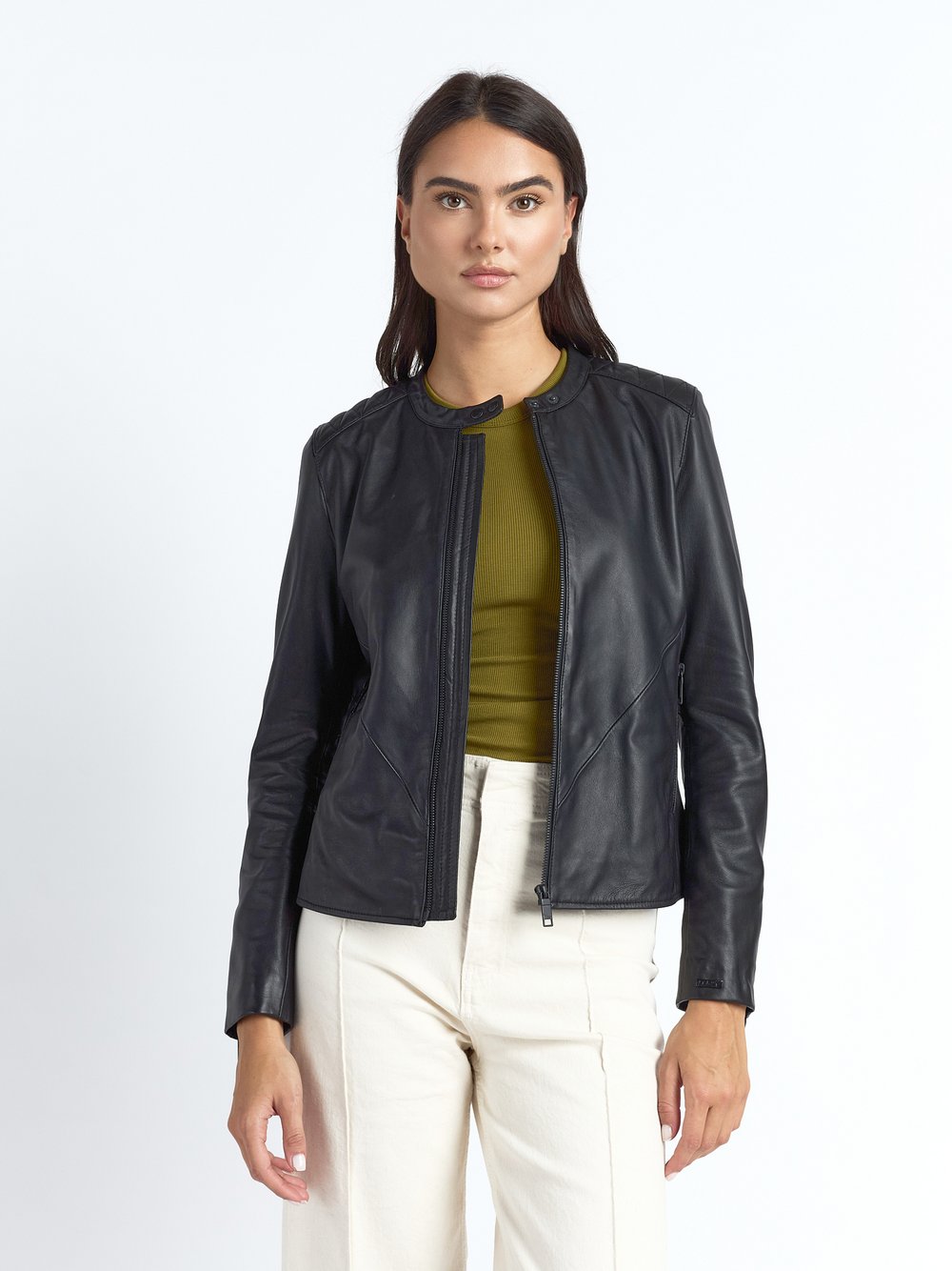 Thumbnail - Maze Lederjacke Damen schwarz, L