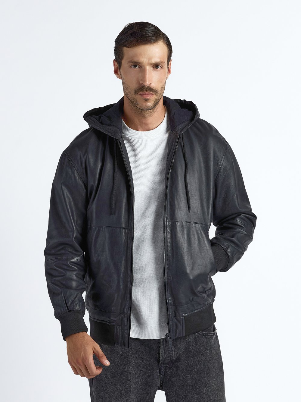 Thumbnail - Maze Lederjacke Herren schwarz, M