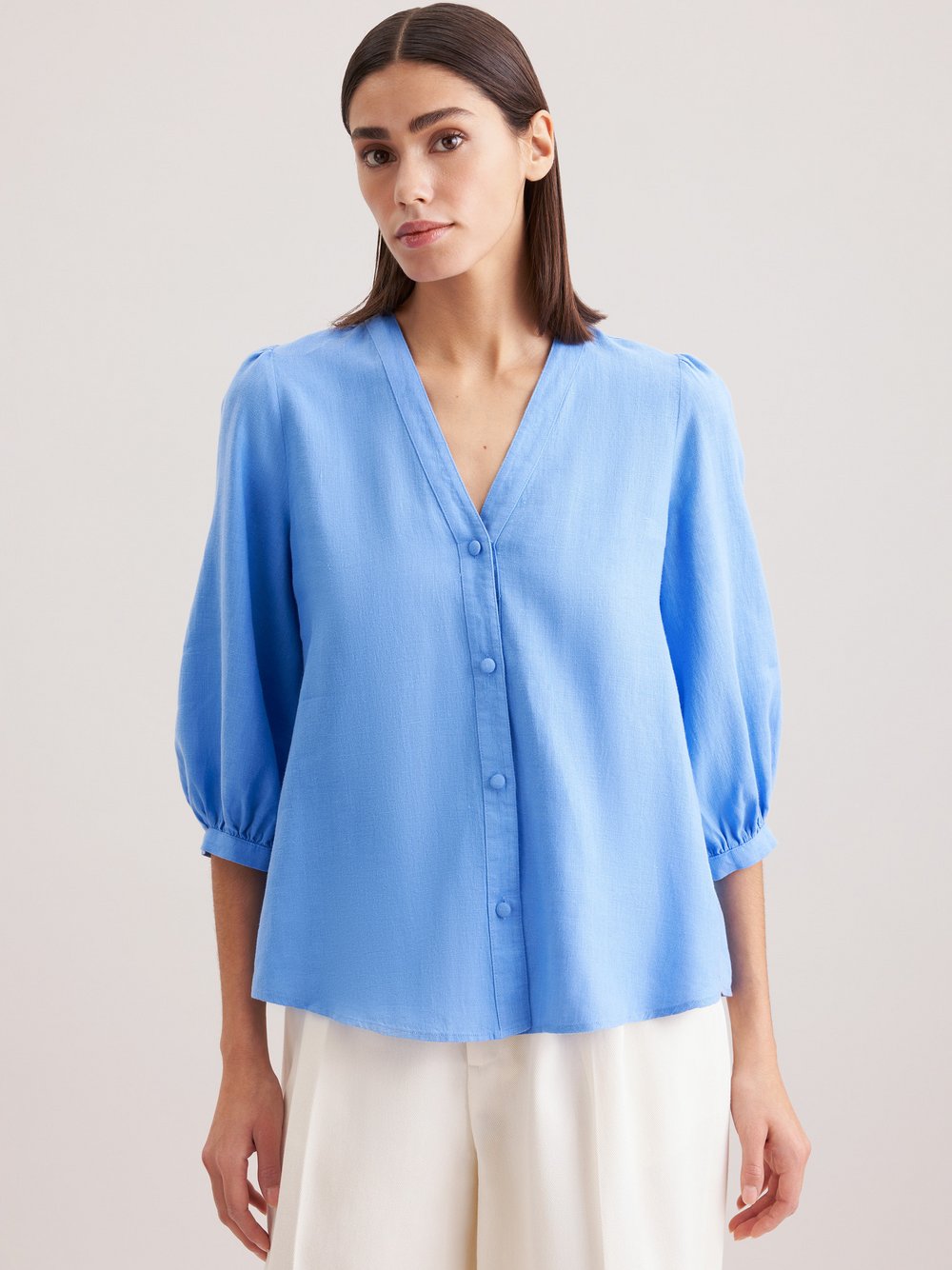Seidensticker Tunika Damen Baumwolle blau, 48