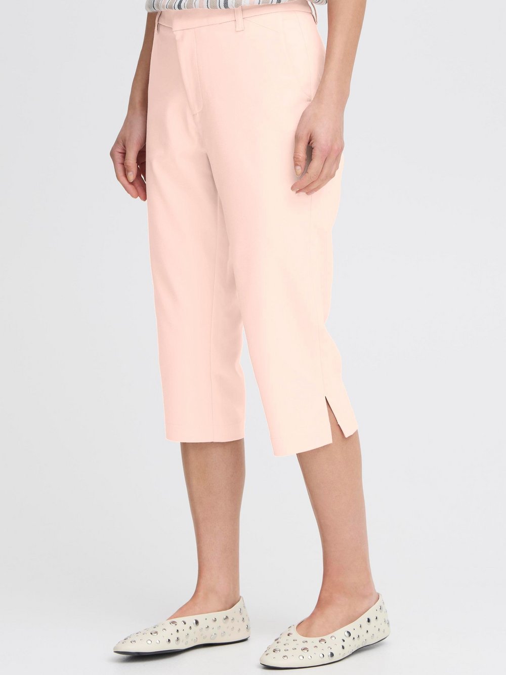 PULZ Jeans Chinohose Damen Baumwolle rosa, 44