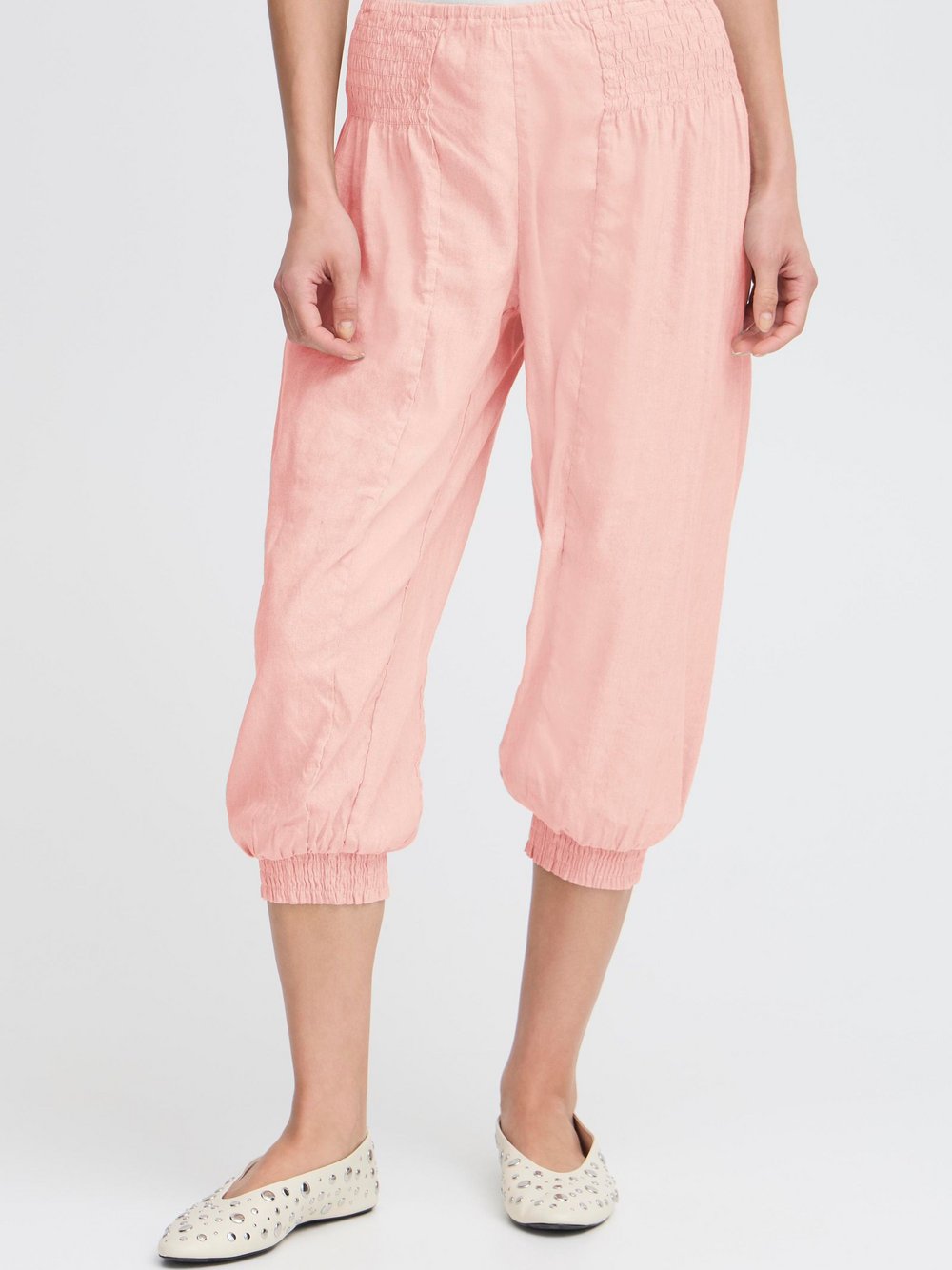PULZ Jeans Leinenhose Damen rosa, L