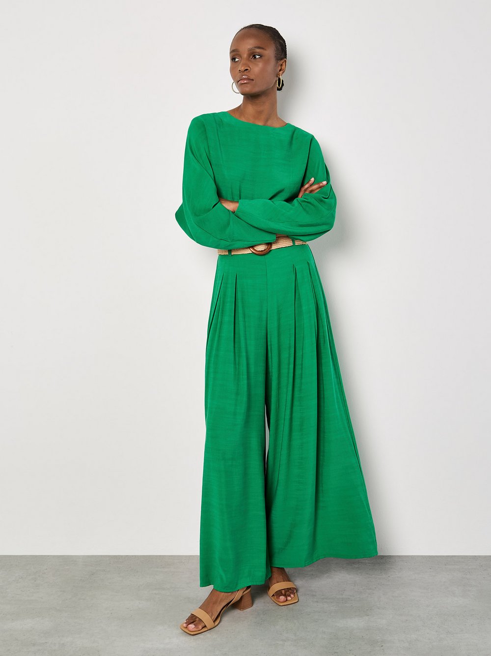 Thumbnail - Apricot Hose Damen Viskose grün, 36