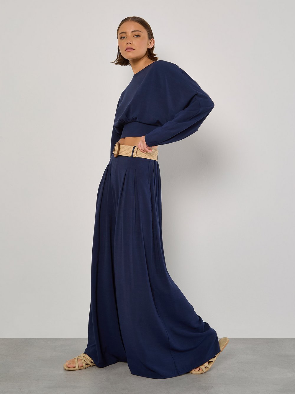 Apricot Hose Damen Viskose blau, 38
