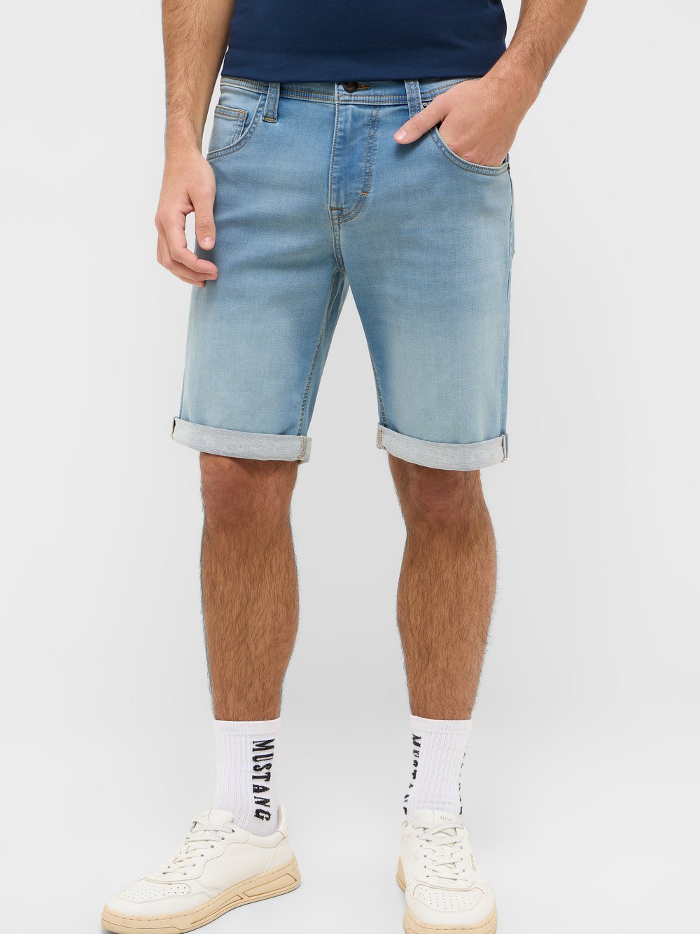 Mustang Jeans Herren Baumwolle blau, 42