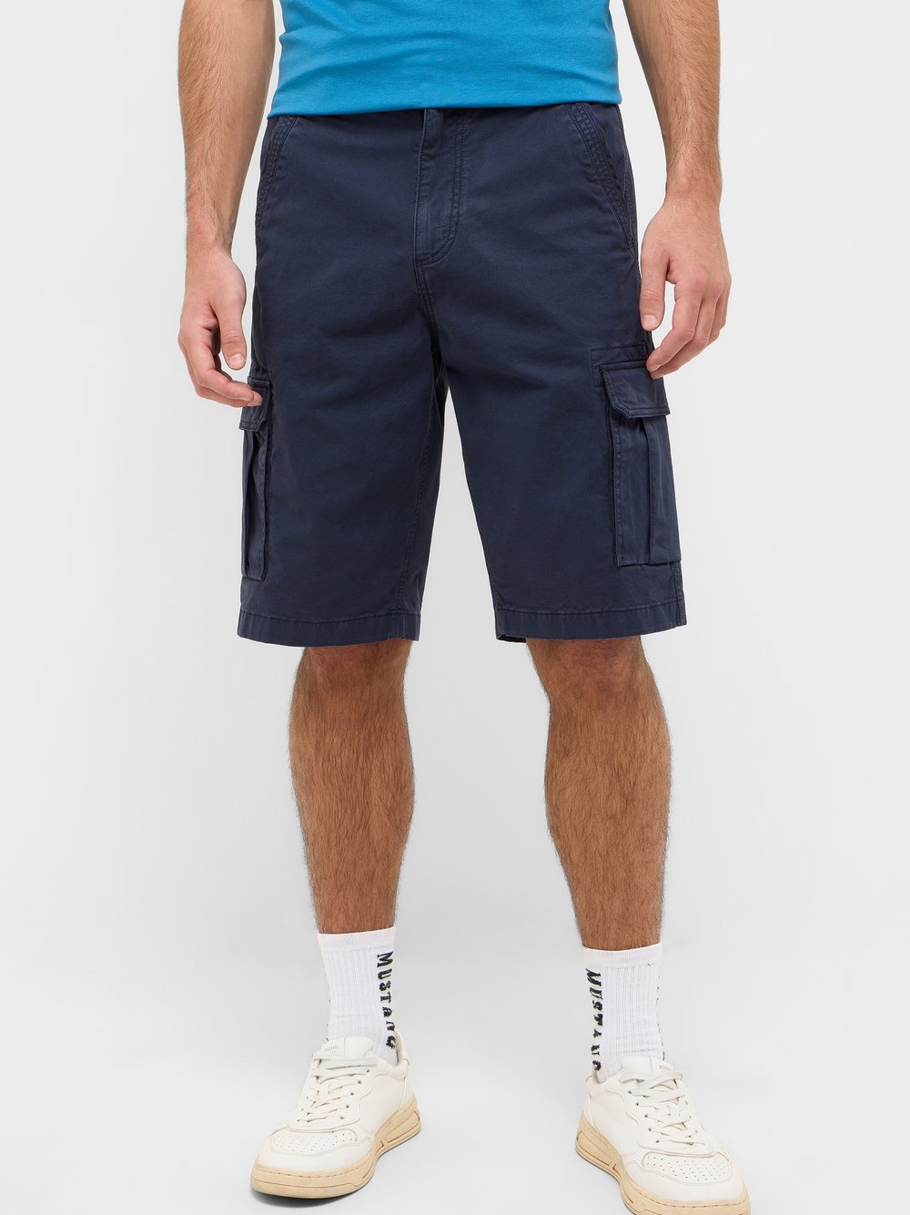 Mustang Cargo Hose Herren Baumwolle blau, 30