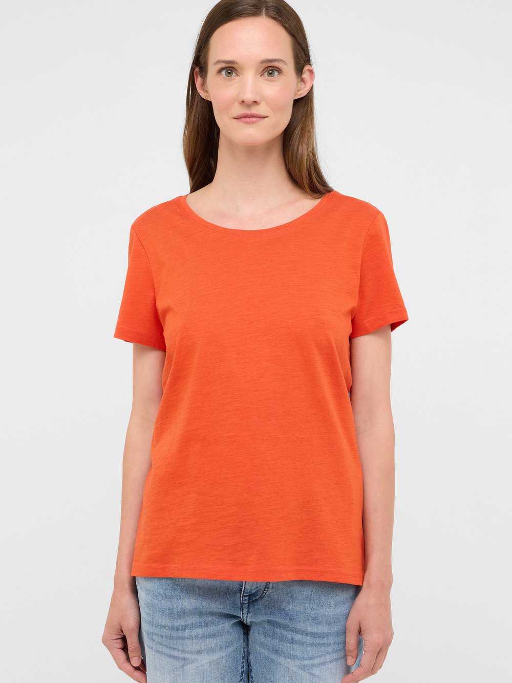 Mustang T-Shirt Damen Baumwolle rot, M