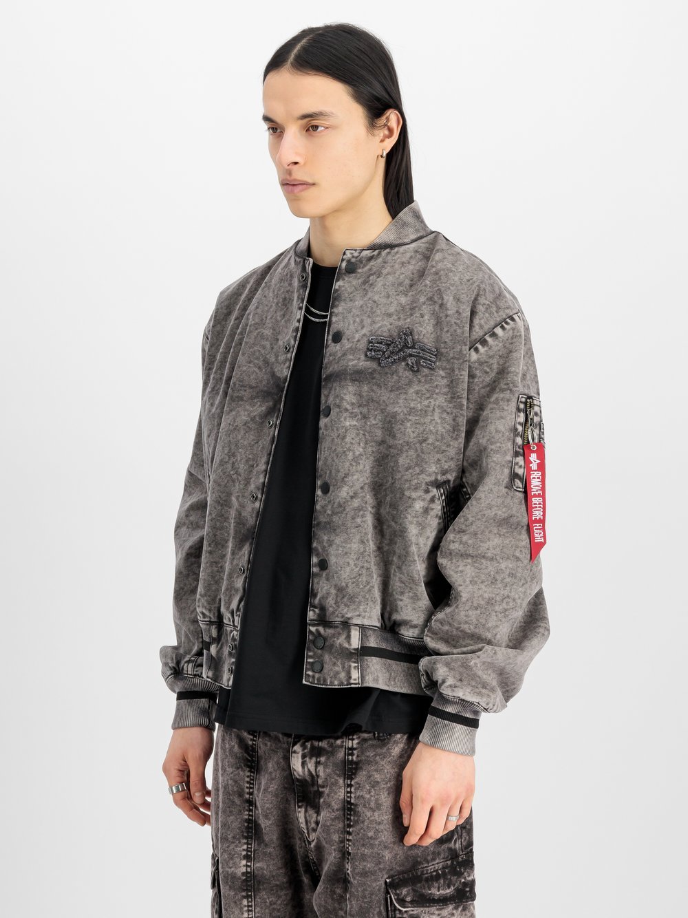 Alpha Industries Bomberjacke Herren Baumwolle schwarz, XXXL