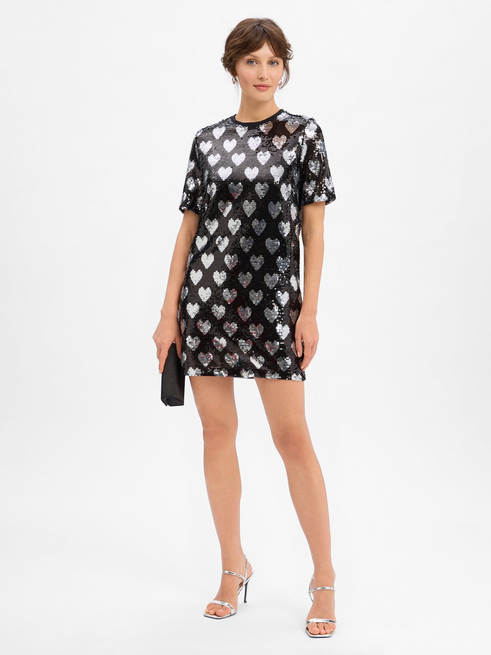 Noisy May Paillettenkleid Damen mehrfarbig gemustert, S