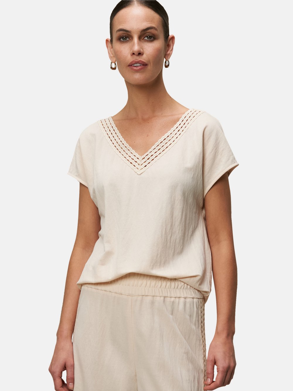 zero Shirt Damen Viskose beige, 40
