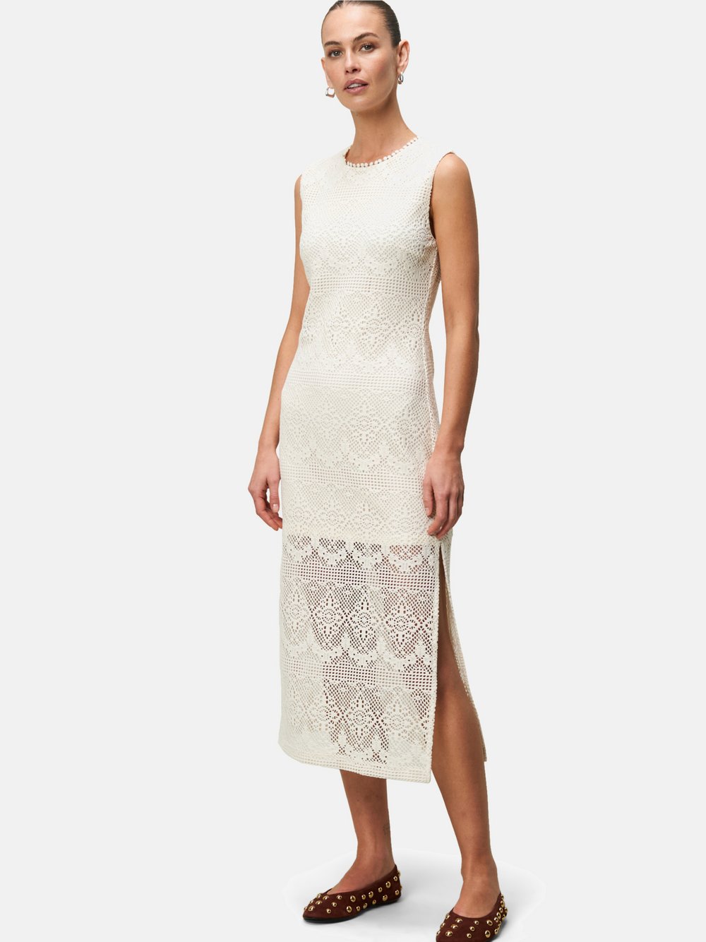 zero Midikleid Damen beige, 34