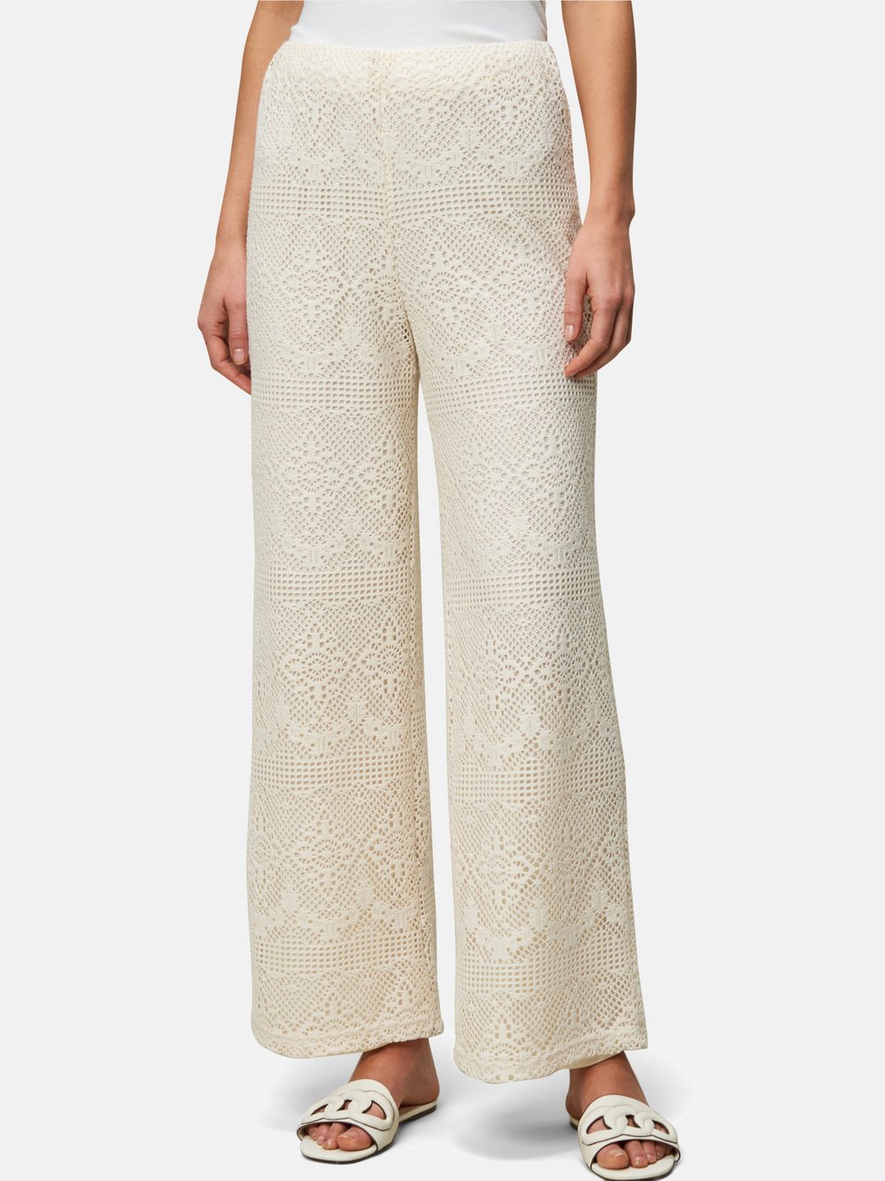 zero Spitzenhose Damen Viskose beige, 40