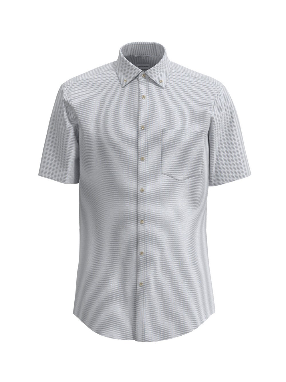 Thumbnail - Seidensticker Business Hemd Herren Regular Fit Baumwolle beige bedruckt, 44