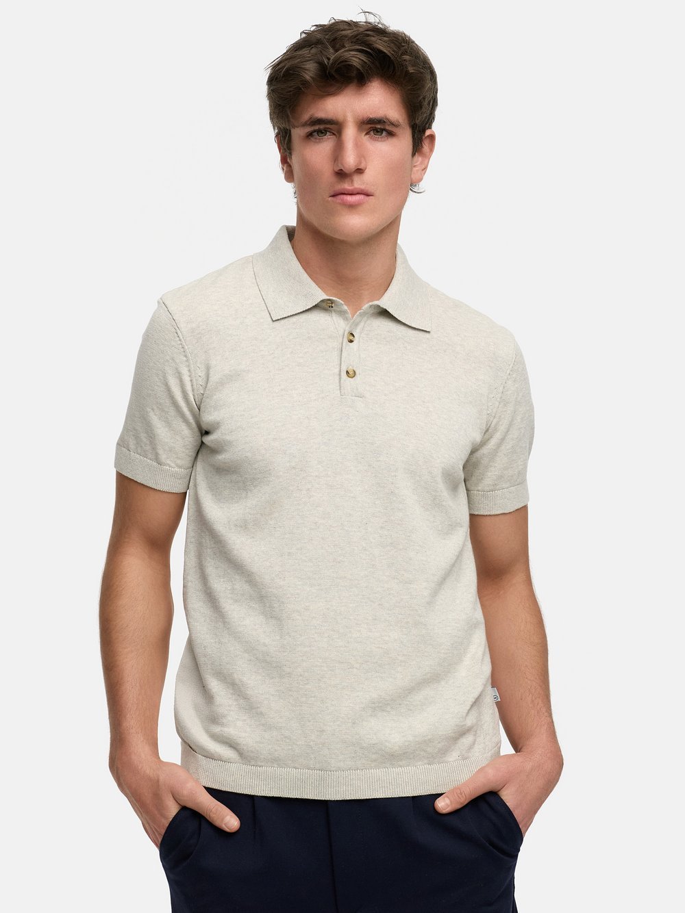 Kronstadt Poloshirt Herren Baumwolle grau, XXL