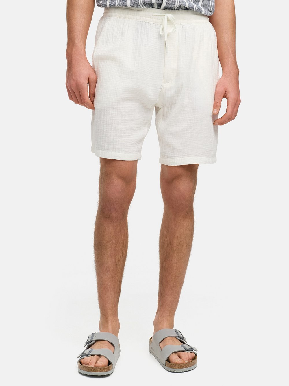 Kronstadt Shorts Chino Herren Baumwolle weiß, XXL
