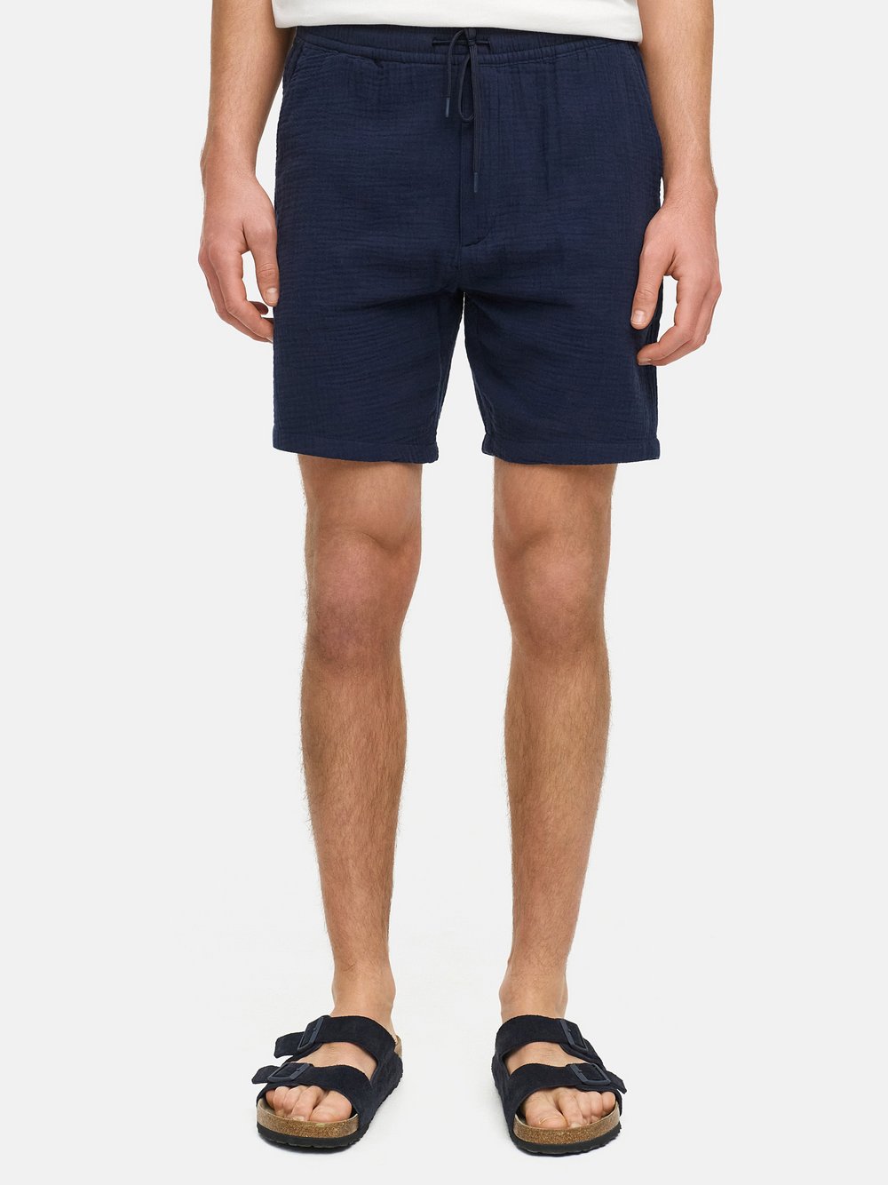 Kronstadt Shorts Chino Herren Baumwolle blau, L