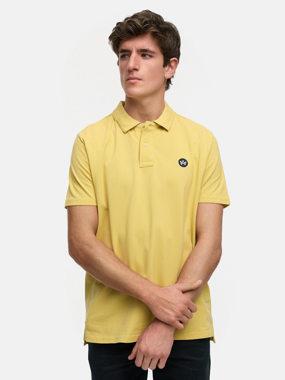 Kronstadt Poloshirt Herren Baumwolle gelb, XL