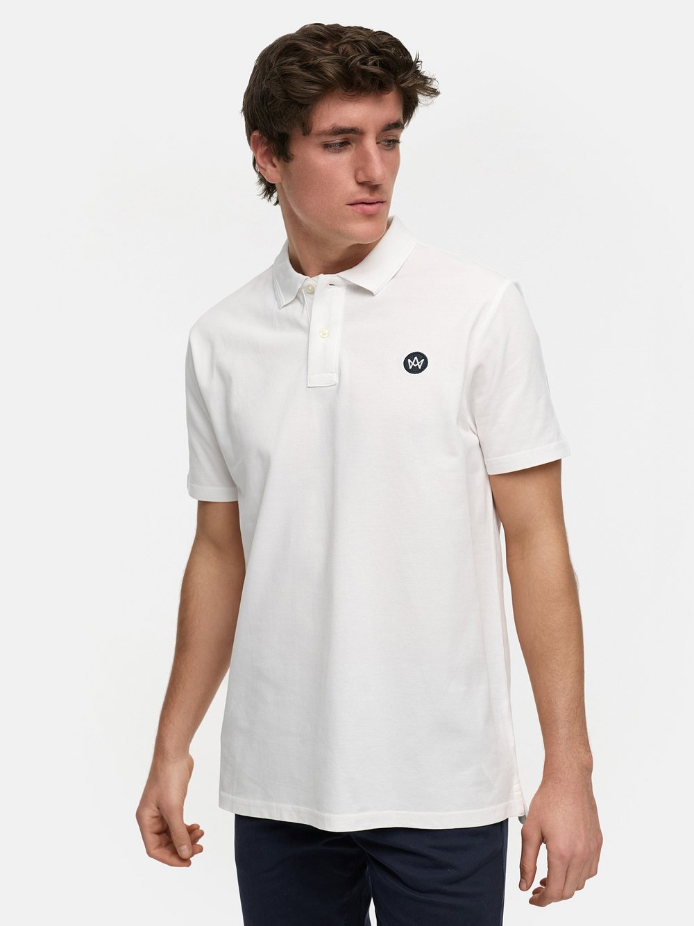 Kronstadt Poloshirt Herren Baumwolle weiß, XXL