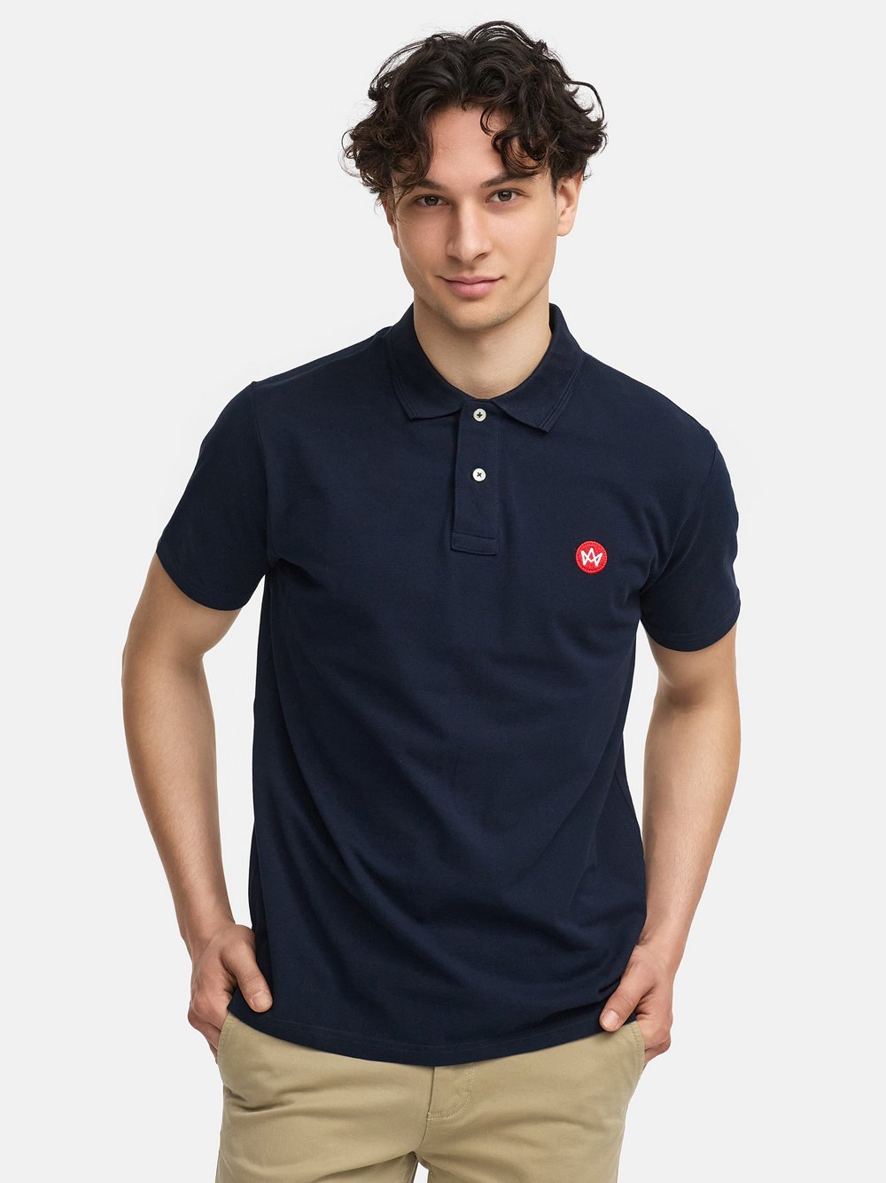 Kronstadt Poloshirt Herren Baumwolle blau, XXL